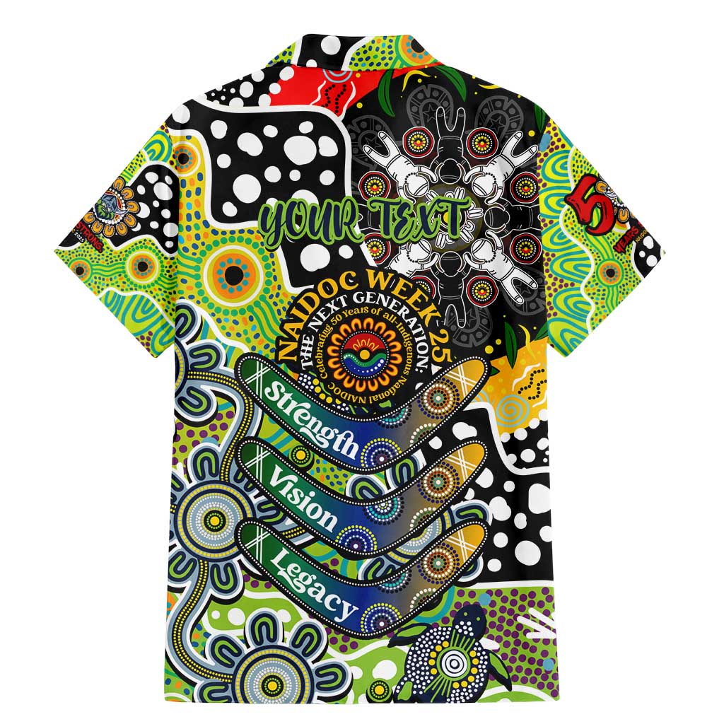 Personalised Raiders NRL Celebrating 50 Years of Naidoc Family Matching Mermaid Dress and Hawaiian Shirt NAIDOC Week 2025 Aboriginal