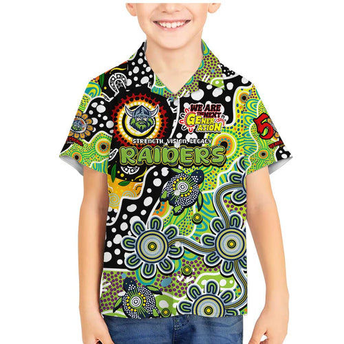 Personalised Raiders NRL Celebrating 50 Years of Naidoc Family Matching Mermaid Dress and Hawaiian Shirt NAIDOC Week 2025 Aboriginal