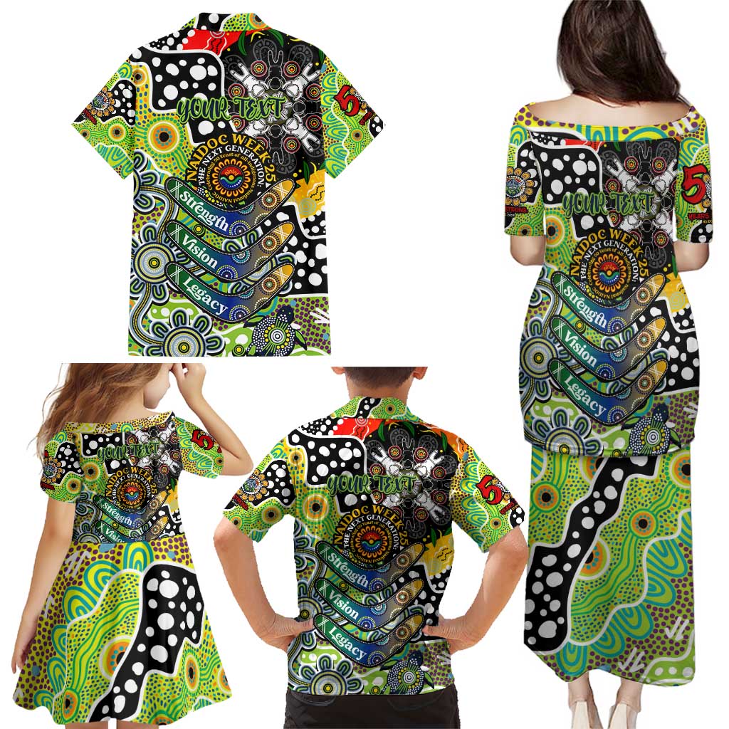 Personalised Raiders NRL Celebrating 50 Years of Naidoc Family Matching Puletasi and Hawaiian Shirt NAIDOC Week 2025 Aboriginal