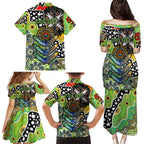 Personalised Raiders NRL Celebrating 50 Years of Naidoc Family Matching Puletasi and Hawaiian Shirt NAIDOC Week 2025 Aboriginal