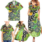 Personalised Raiders NRL Celebrating 50 Years of Naidoc Family Matching Summer Maxi Dress and Hawaiian Shirt NAIDOC Week 2025 Aboriginal