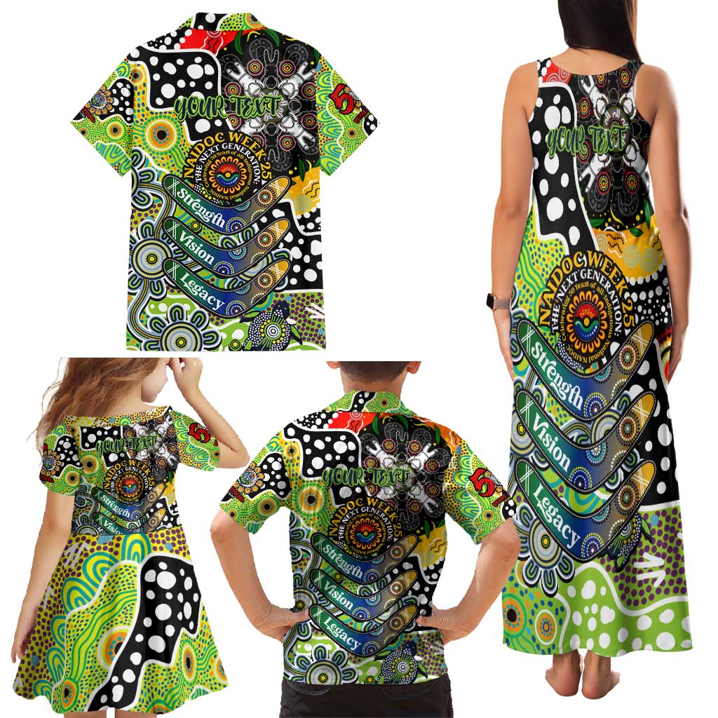 Personalised Raiders NRL Celebrating 50 Years of Naidoc Family Matching Tank Maxi Dress and Hawaiian Shirt NAIDOC Week 2025 Aboriginal