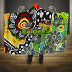 Raiders NRL Celebrating 50 Years of Naidoc Hooded Blanket NAIDOC Week 2025 Aboriginal