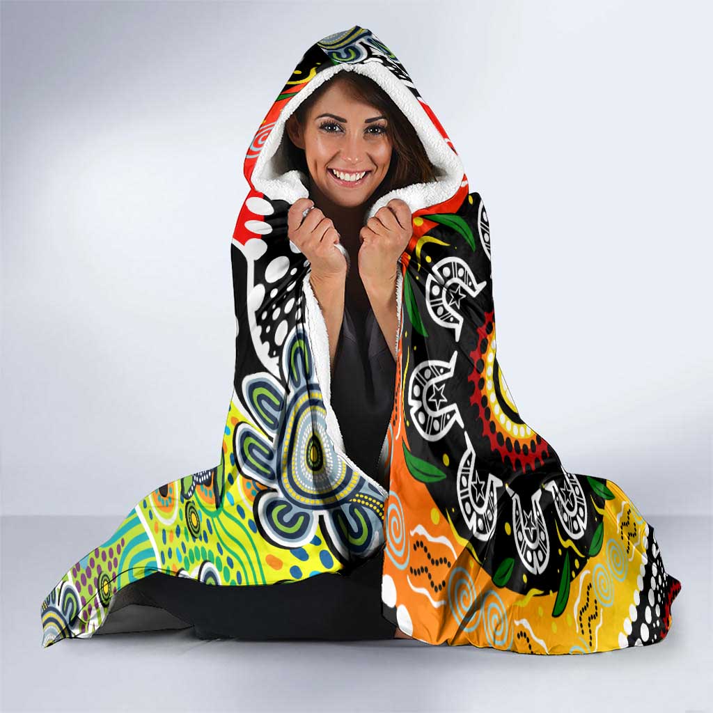 Raiders NRL Celebrating 50 Years of Naidoc Hooded Blanket NAIDOC Week 2025 Aboriginal