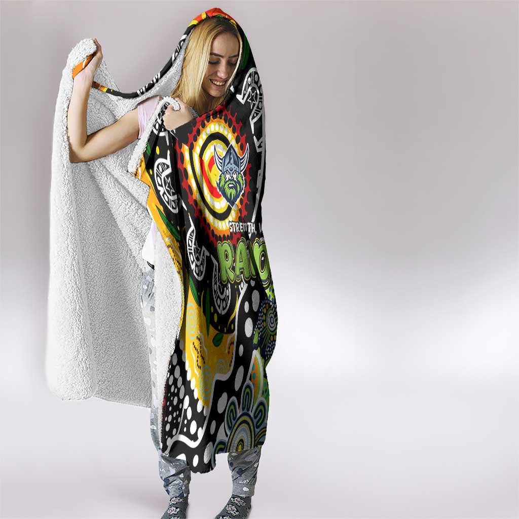 Raiders NRL Celebrating 50 Years of Naidoc Hooded Blanket NAIDOC Week 2025 Aboriginal