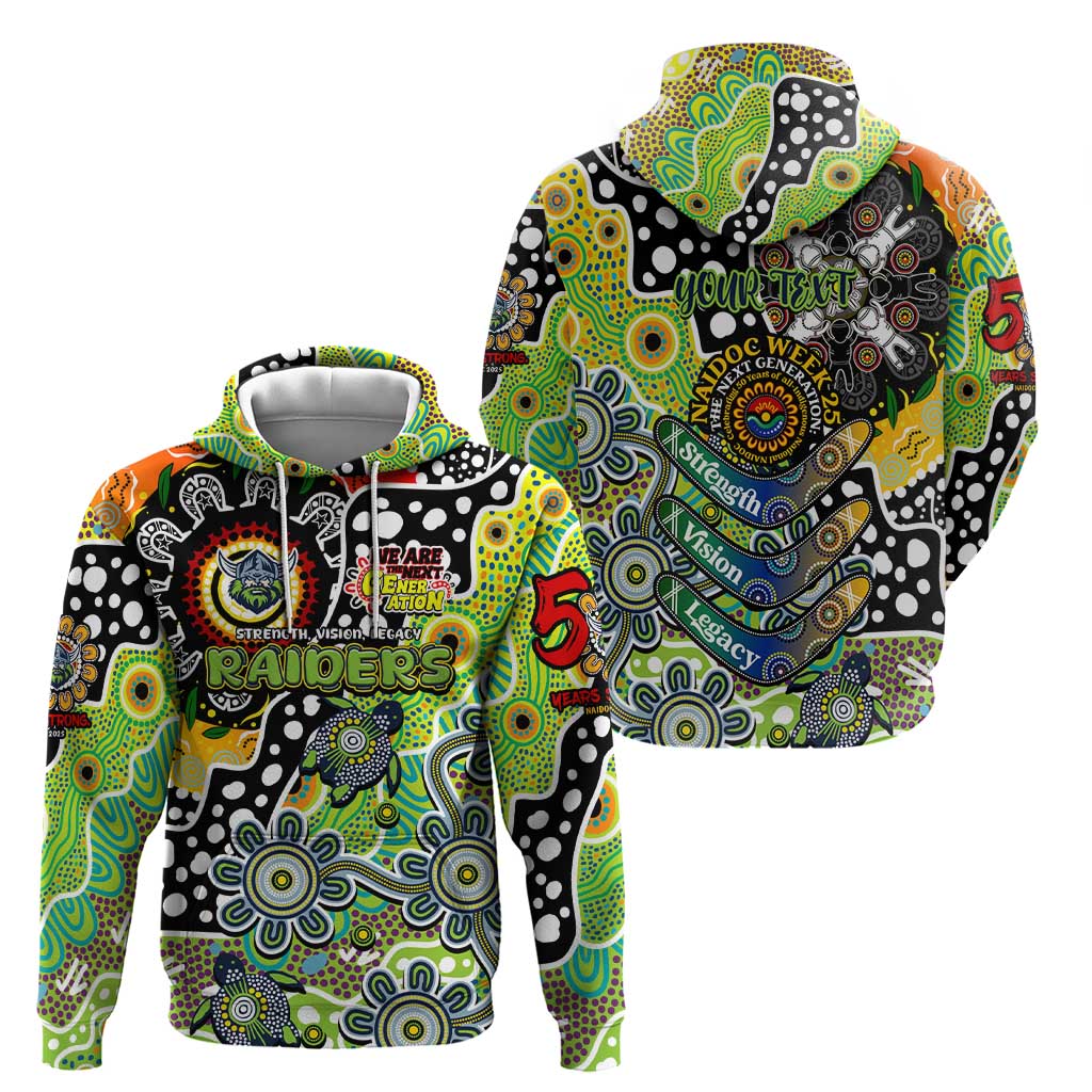 Personalised Raiders NRL Celebrating 50 Years of Naidoc Hoodie NAIDOC Week 2025 Aboriginal
