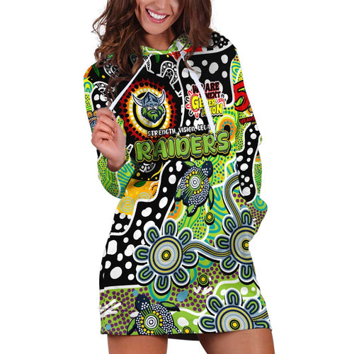 Personalised Raiders NRL Celebrating 50 Years of Naidoc Hoodie Dress NAIDOC Week 2025 Aboriginal