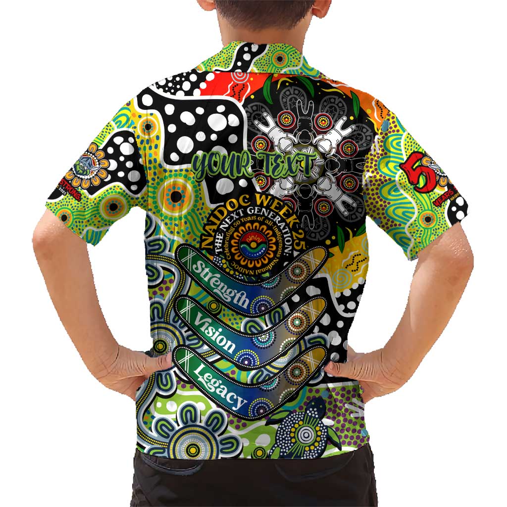 Personalised Raiders NRL Celebrating 50 Years of Naidoc Kid Hawaiian Shirt NAIDOC Week 2025 Aboriginal