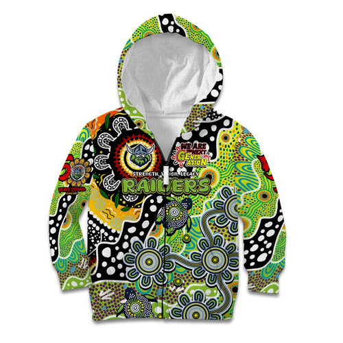 Personalised Raiders NRL Celebrating 50 Years of Naidoc Kid Hoodie NAIDOC Week 2025 Aboriginal