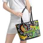 Raiders NRL Celebrating 50 Years of Naidoc Leather Tote Bag NAIDOC Week 2025 Aboriginal