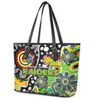 Raiders NRL Celebrating 50 Years of Naidoc Leather Tote Bag NAIDOC Week 2025 Aboriginal