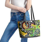 Raiders NRL Celebrating 50 Years of Naidoc Leather Tote Bag NAIDOC Week 2025 Aboriginal