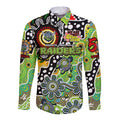 Personalised Raiders NRL Celebrating 50 Years of Naidoc Long Sleeve Button Shirt NAIDOC Week 2025 Aboriginal