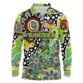 Personalised Raiders NRL Celebrating 50 Years of Naidoc Long Sleeve Polo Shirt NAIDOC Week 2025 Aboriginal