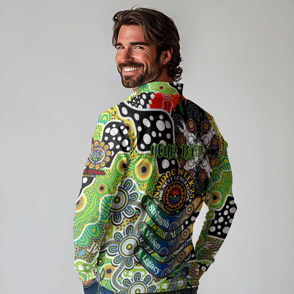 Personalised Raiders NRL Celebrating 50 Years of Naidoc Long Sleeve Polo Shirt NAIDOC Week 2025 Aboriginal