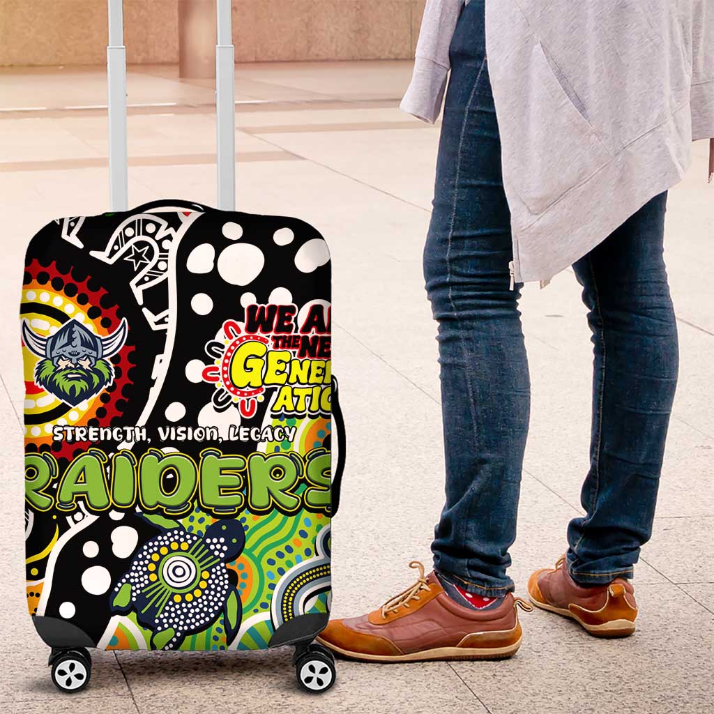 Raiders NRL Celebrating 50 Years of Naidoc Luggage Cover NAIDOC Week 2025 Aboriginal