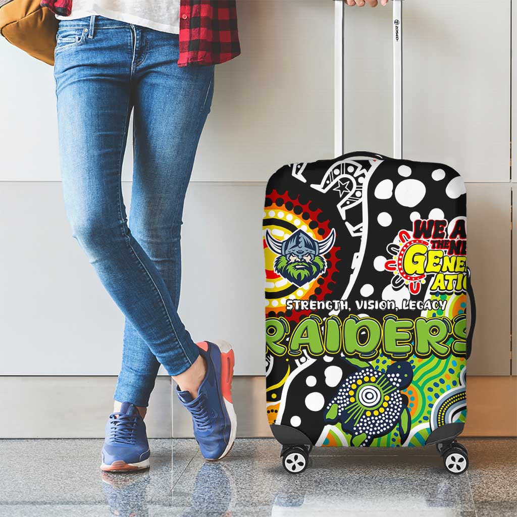 Raiders NRL Celebrating 50 Years of Naidoc Luggage Cover NAIDOC Week 2025 Aboriginal
