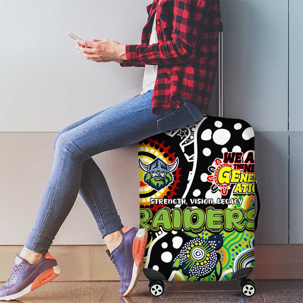 Raiders NRL Celebrating 50 Years of Naidoc Luggage Cover NAIDOC Week 2025 Aboriginal