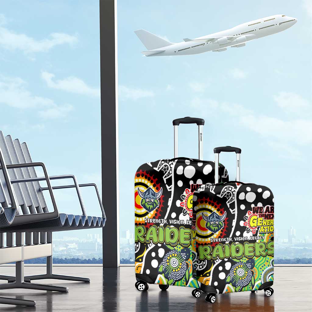 Raiders NRL Celebrating 50 Years of Naidoc Luggage Cover NAIDOC Week 2025 Aboriginal