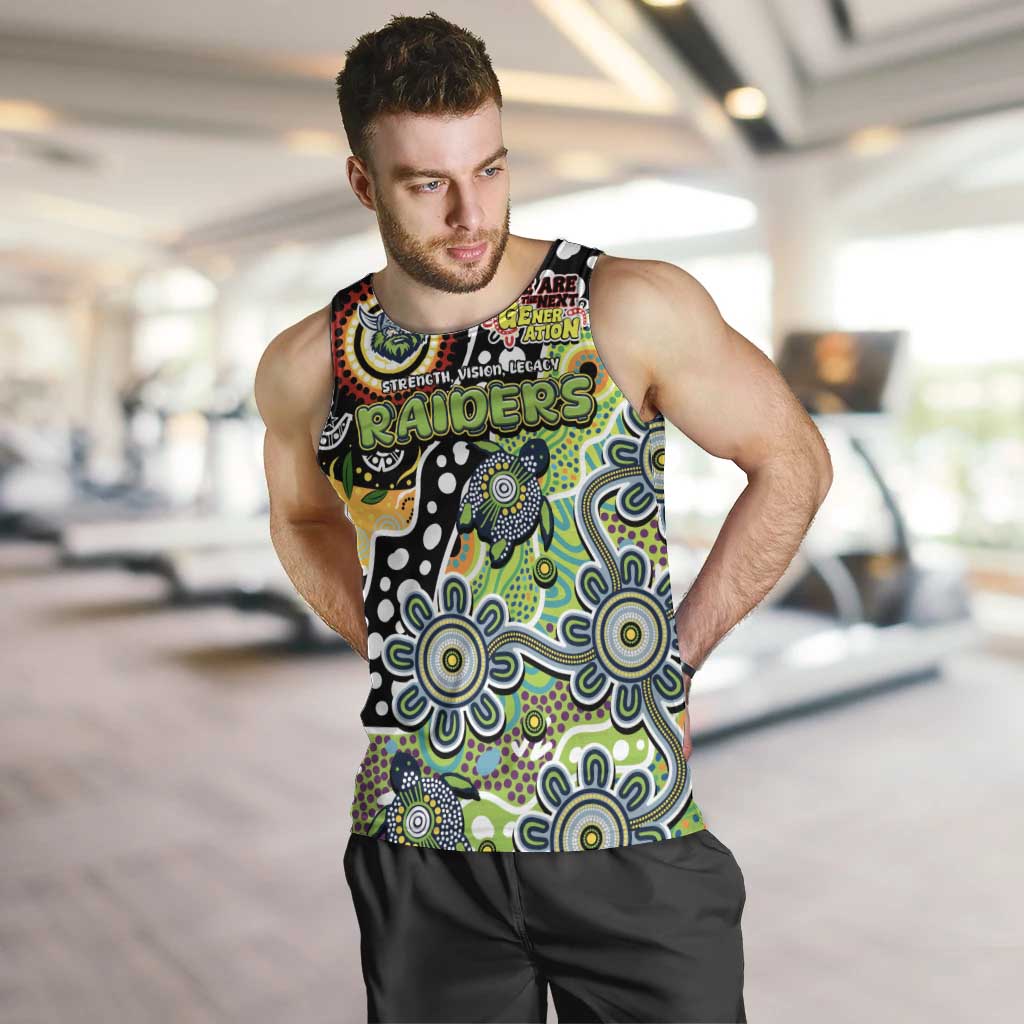 Personalised Raiders NRL Celebrating 50 Years of Naidoc Men Tank Top NAIDOC Week 2025 Aboriginal