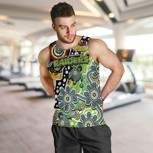 Personalised Raiders NRL Celebrating 50 Years of Naidoc Men Tank Top NAIDOC Week 2025 Aboriginal