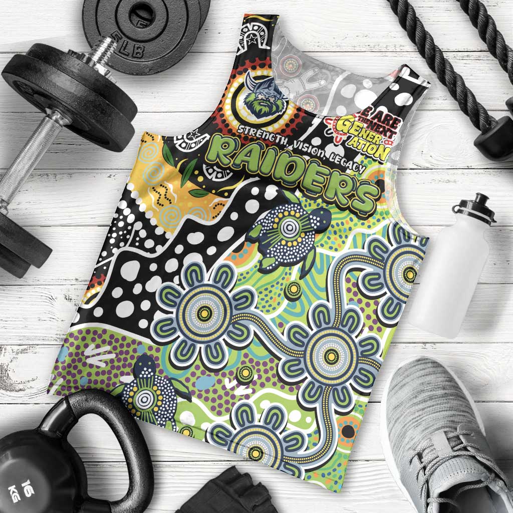 Personalised Raiders NRL Celebrating 50 Years of Naidoc Men Tank Top NAIDOC Week 2025 Aboriginal