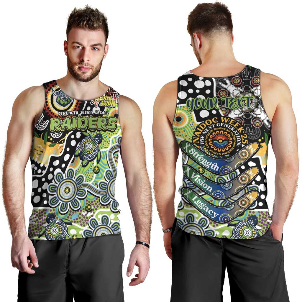 Personalised Raiders NRL Celebrating 50 Years of Naidoc Men Tank Top NAIDOC Week 2025 Aboriginal