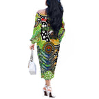 Personalised Raiders NRL Celebrating 50 Years of Naidoc Off The Shoulder Long Sleeve Dress NAIDOC Week 2025 Aboriginal