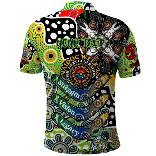 Personalised Raiders NRL Celebrating 50 Years of Naidoc Polo Shirt NAIDOC Week 2025 Aboriginal