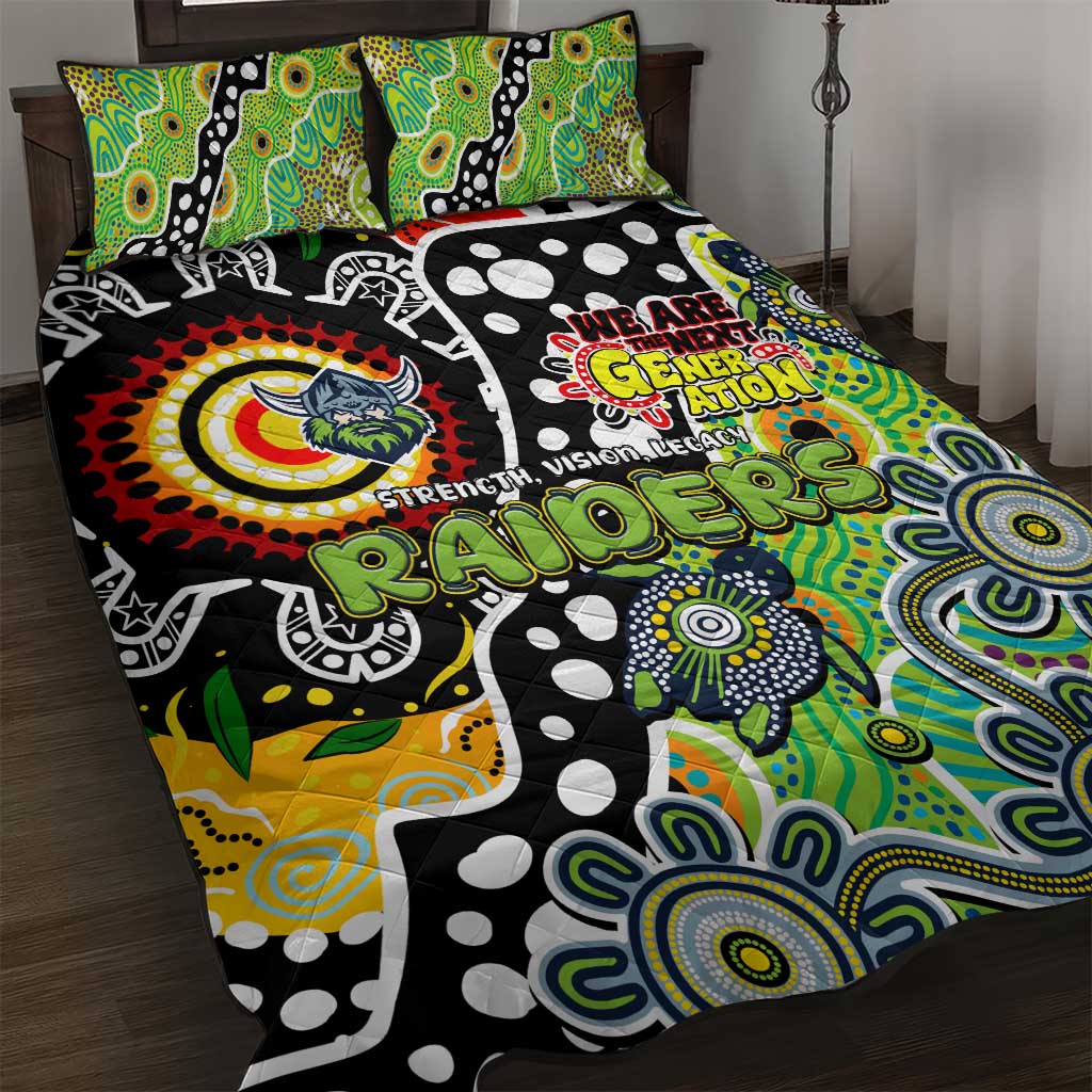 Raiders NRL Celebrating 50 Years of Naidoc Quilt Bed Set NAIDOC Week 2025 Aboriginal