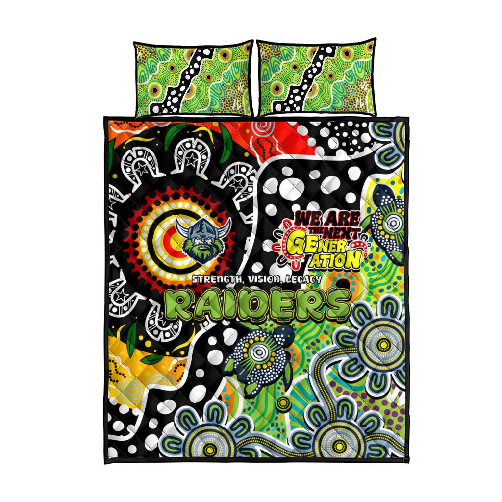 Raiders NRL Celebrating 50 Years of Naidoc Quilt Bed Set NAIDOC Week 2025 Aboriginal