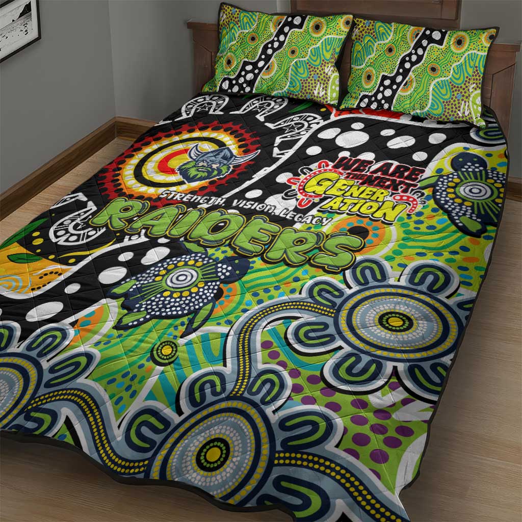 Raiders NRL Celebrating 50 Years of Naidoc Quilt Bed Set NAIDOC Week 2025 Aboriginal