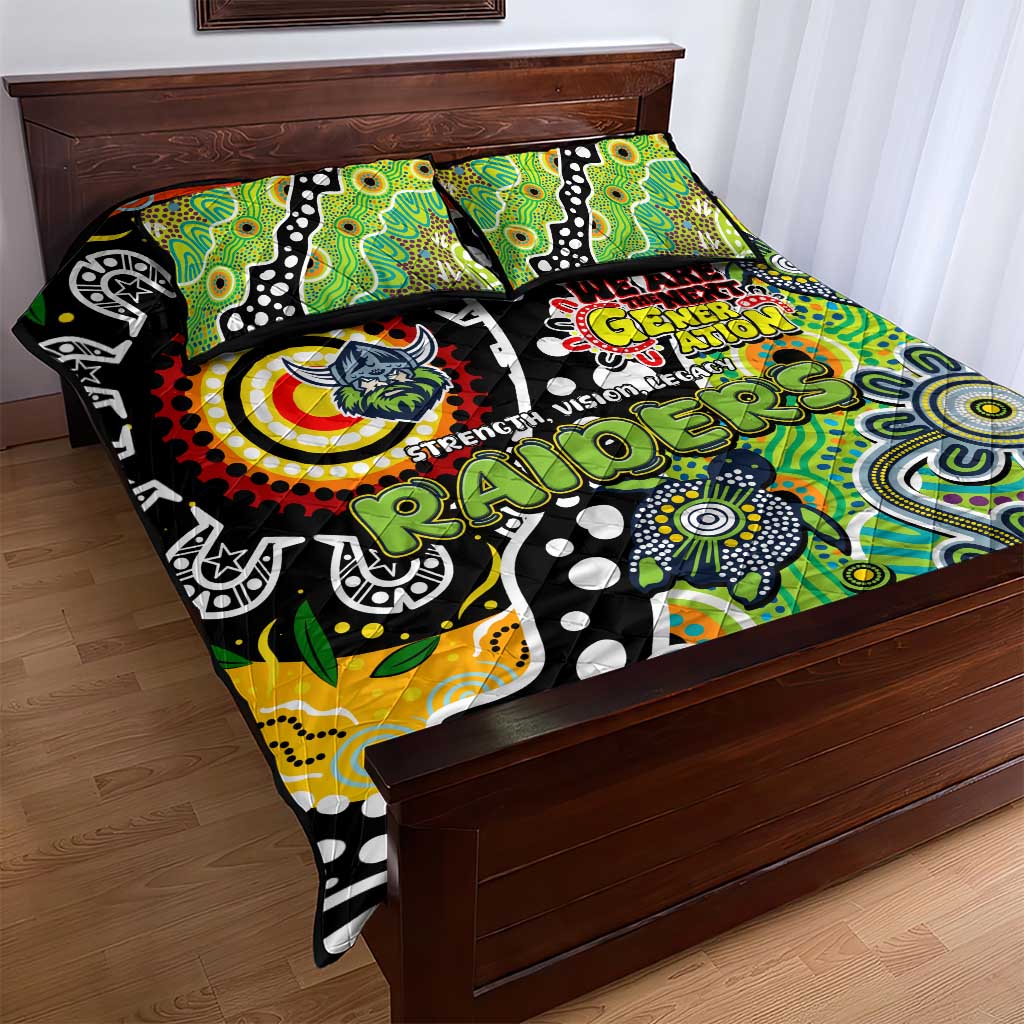 Raiders NRL Celebrating 50 Years of Naidoc Quilt Bed Set NAIDOC Week 2025 Aboriginal
