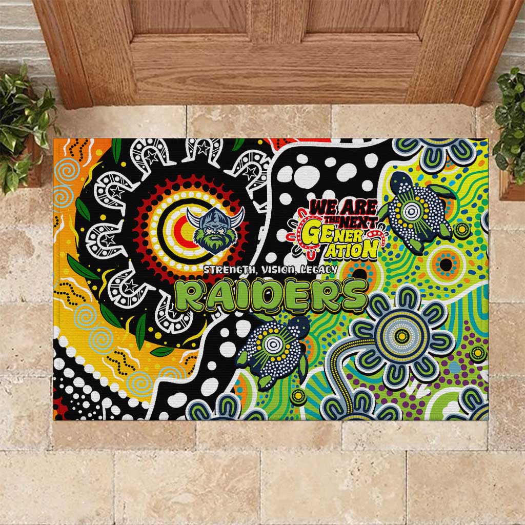 Raiders NRL Celebrating 50 Years of Naidoc Rubber Doormat NAIDOC Week 2025 Aboriginal