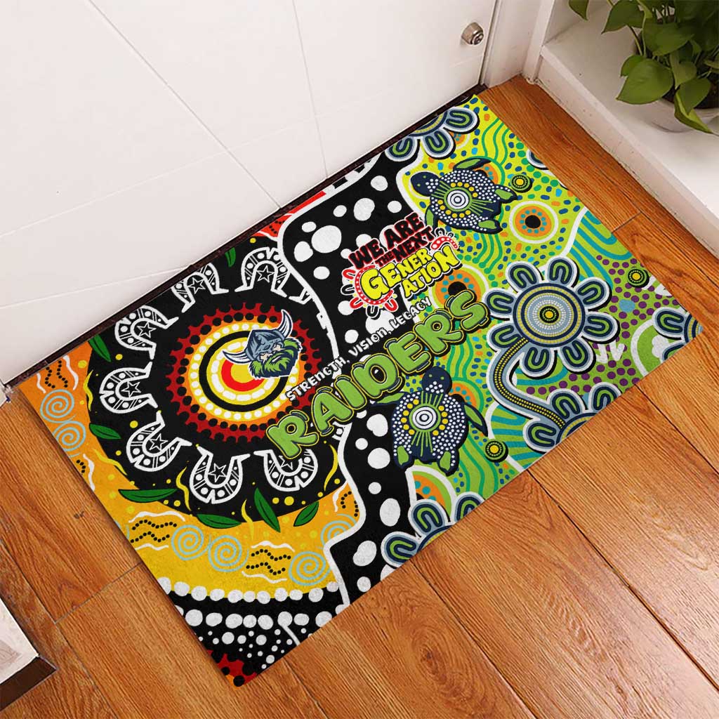 Raiders NRL Celebrating 50 Years of Naidoc Rubber Doormat NAIDOC Week 2025 Aboriginal