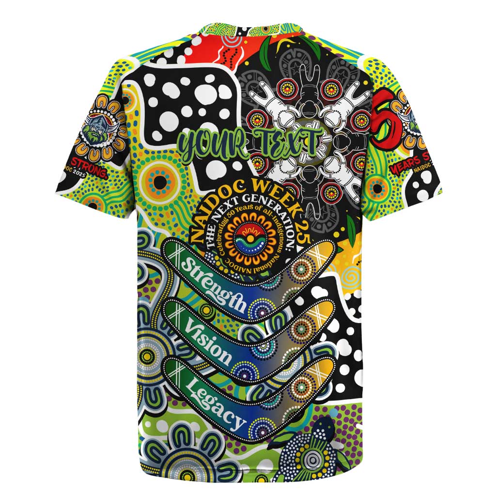 Personalised Raiders NRL Celebrating 50 Years of Naidoc Rugby Jersey NAIDOC Week 2025 Aboriginal