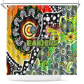 Raiders NRL Celebrating 50 Years of Naidoc Shower Curtain NAIDOC Week 2025 Aboriginal