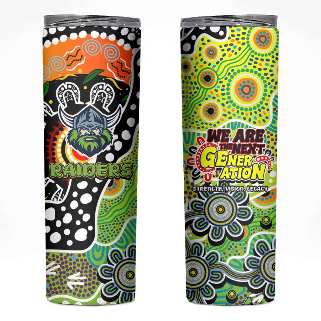 Raiders NRL Celebrating 50 Years of Naidoc Skinny Tumbler NAIDOC Week 2025 Aboriginal