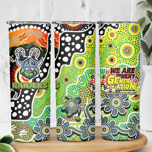 Raiders NRL Celebrating 50 Years of Naidoc Skinny Tumbler NAIDOC Week 2025 Aboriginal