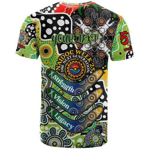 Personalised Raiders NRL Celebrating 50 Years of Naidoc T Shirt NAIDOC Week 2025 Aboriginal