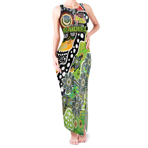 Personalised Raiders NRL Celebrating 50 Years of Naidoc Tank Maxi Dress NAIDOC Week 2025 Aboriginal