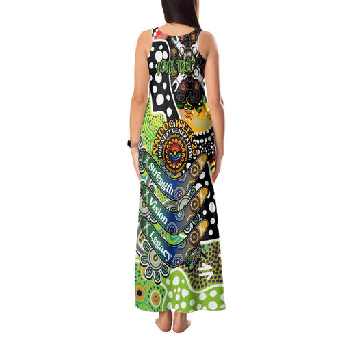 Personalised Raiders NRL Celebrating 50 Years of Naidoc Tank Maxi Dress NAIDOC Week 2025 Aboriginal