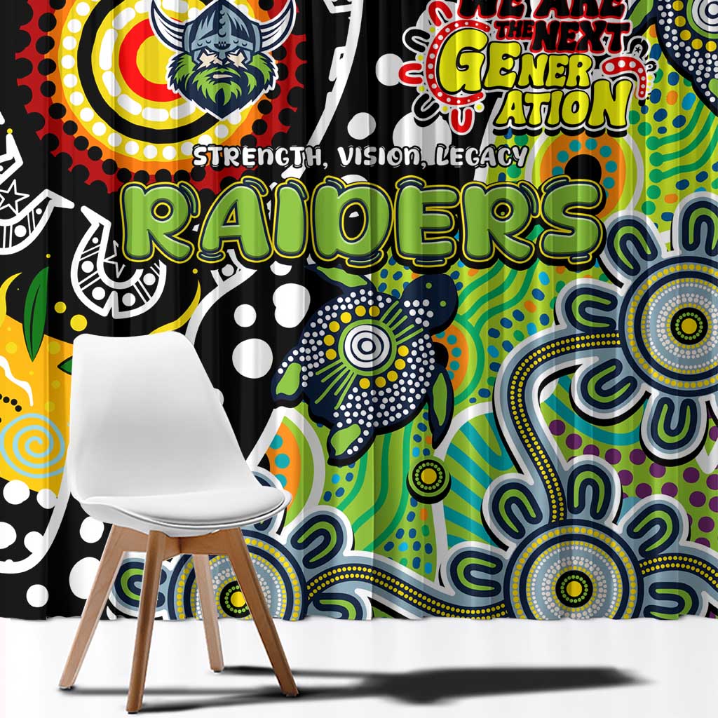 Raiders NRL Celebrating 50 Years of Naidoc Window Curtain NAIDOC Week 2025 Aboriginal