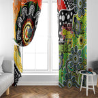 Raiders NRL Celebrating 50 Years of Naidoc Window Curtain NAIDOC Week 2025 Aboriginal