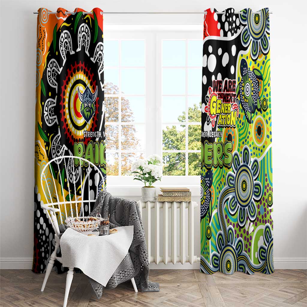 Raiders NRL Celebrating 50 Years of Naidoc Window Curtain NAIDOC Week 2025 Aboriginal