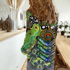 Personalised Raiders NRL Celebrating 50 Years of Naidoc Women Casual Shirt NAIDOC Week 2025 Aboriginal