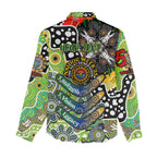 Personalised Raiders NRL Celebrating 50 Years of Naidoc Women Casual Shirt NAIDOC Week 2025 Aboriginal