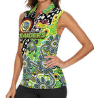 Personalised Raiders NRL Celebrating 50 Years of Naidoc Women Sleeveless Polo Shirt NAIDOC Week 2025 Aboriginal