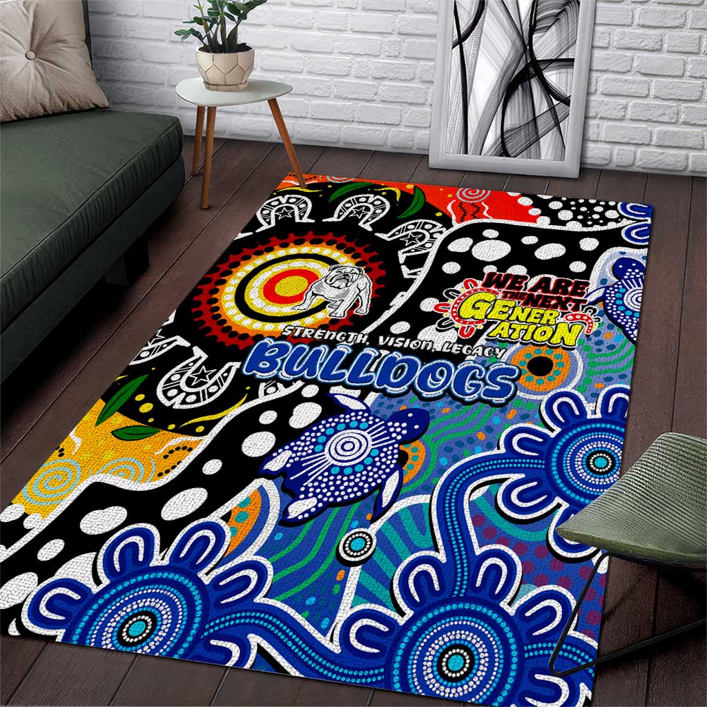 Bulldogs NRL Celebrating 50 Years of Naidoc Area Rug NAIDOC Week 2025 Aboriginal
