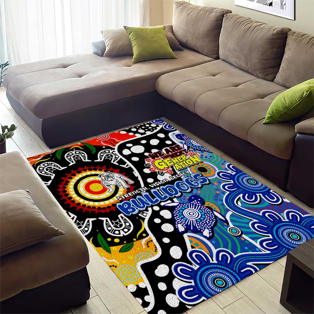 Bulldogs NRL Celebrating 50 Years of Naidoc Area Rug NAIDOC Week 2025 Aboriginal
